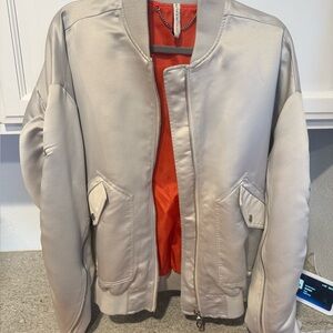 ONLY THE BLIND CAN SEE Men's silver/Grey Bomber Jacket